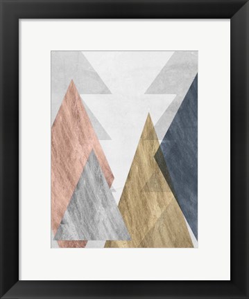 Framed Peaks II Print