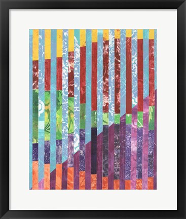 Framed Quilted Monoprints III Print