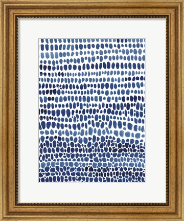 Framed Blue Progression II Print