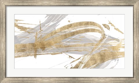 Framed Gold &amp; Grey II Print