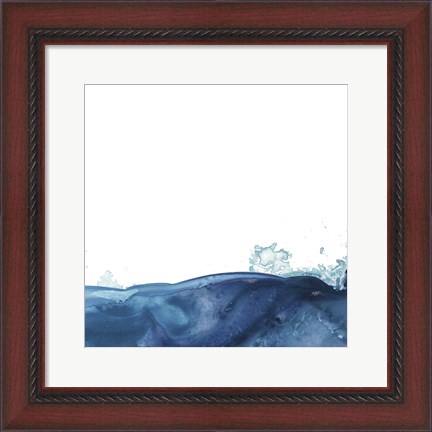 Framed Splash Wave V Print