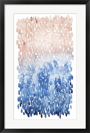 Framed Coral Cascade I Print