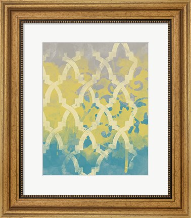 Framed Yellow in the Middle I Print