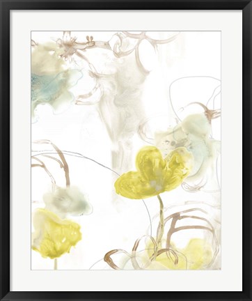 Framed Floral Arc I Print