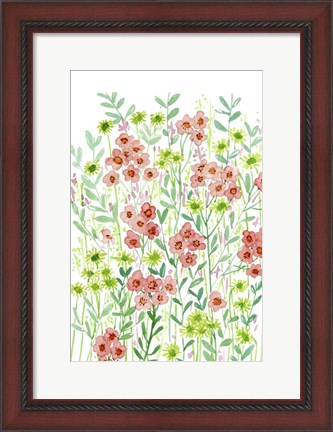 Framed Wall Flowers I Print
