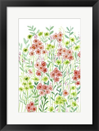 Framed Wall Flowers I Print