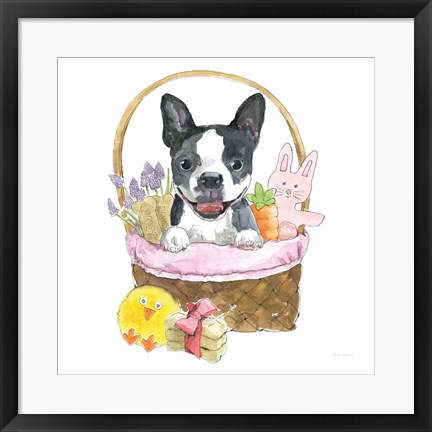 Framed Easter Pups VII Print