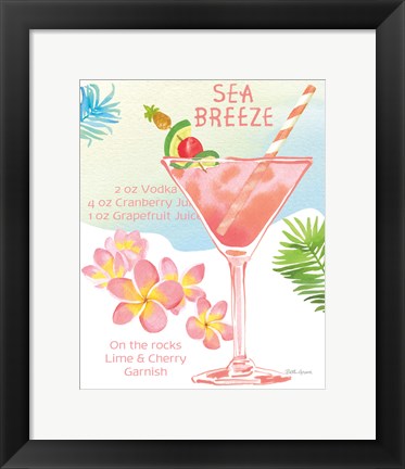 Framed Tropical Getaway IV Print