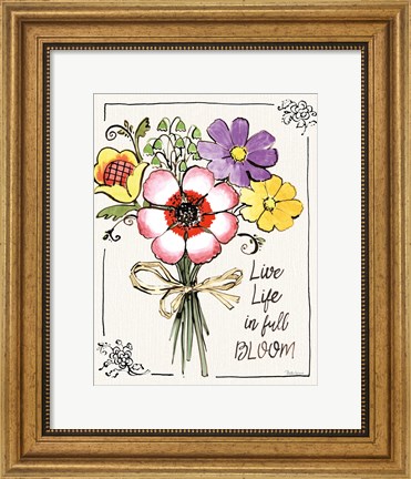 Framed Sunny Bouquets III Print