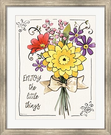 Framed Sunny Bouquets IV Print