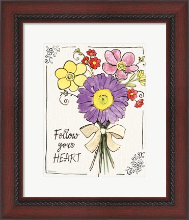 Framed Sunny Bouquets II Print
