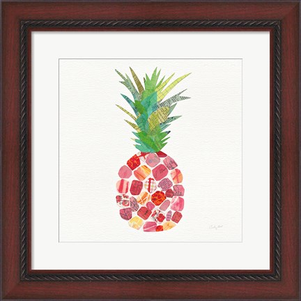Framed Tropical Fun Pineapple I Print