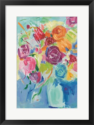 Framed Matisse Florals Pastel Crop Print