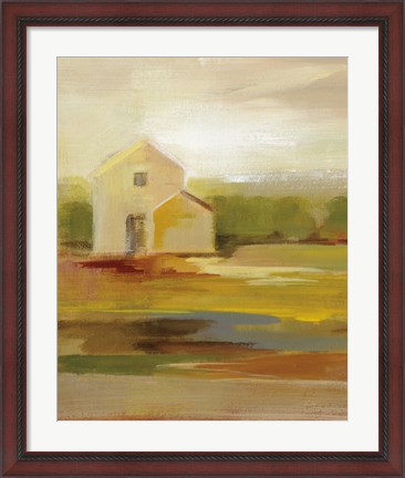 Framed Hillside Barn I v2 Print