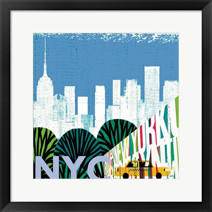 Framed New York City Life NYC Print