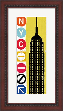Framed New York City Life Empire Print