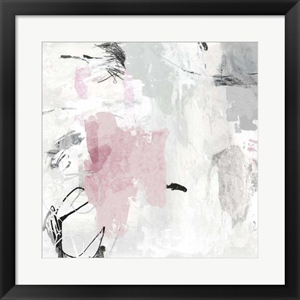 Framed Gray Pink II Print