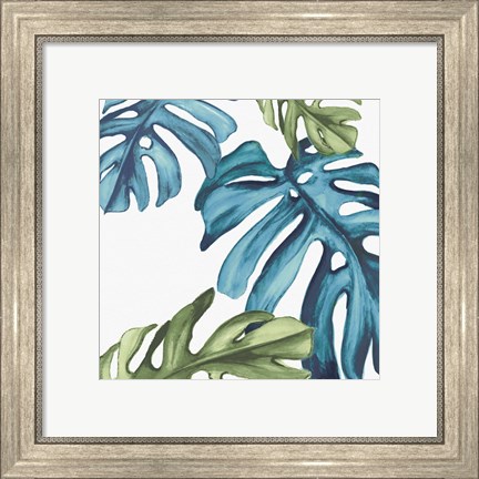 Framed Palm Leaves I Print