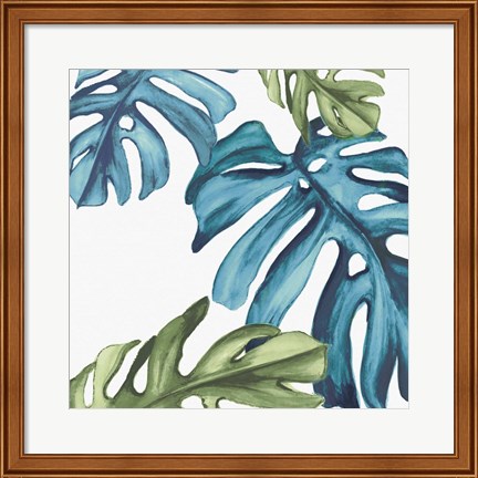 Framed Palm Leaves I Print