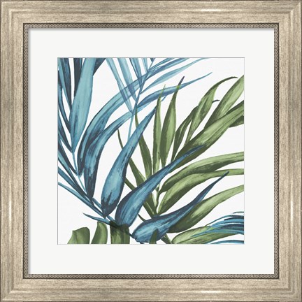 Framed Palm Leaves II Print