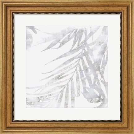 Framed Faded Leaves II Print