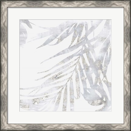 Framed Faded Leaves II Print