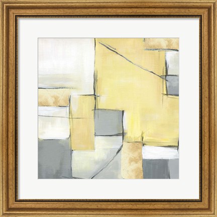Framed Golden Abstract II Print