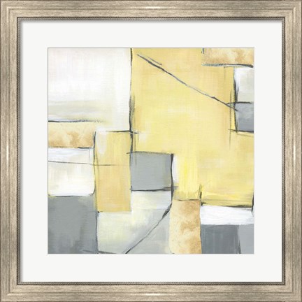 Framed Golden Abstract II Print