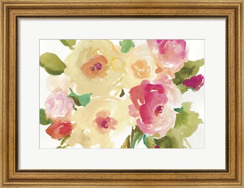 Framed Yellow Roses Print