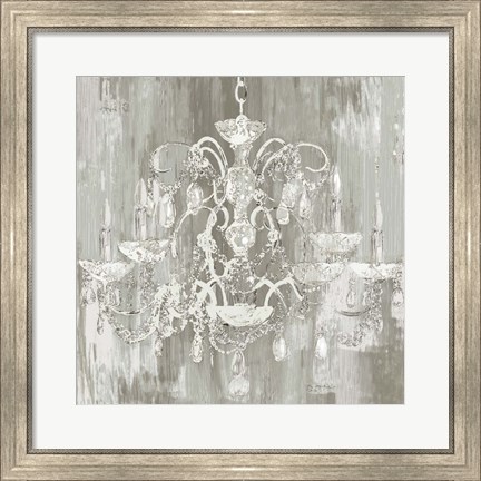 Framed Crystal Chandelier Print