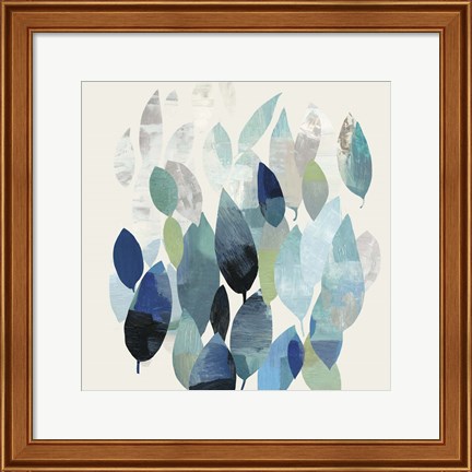 Framed Leaf Mural I Print