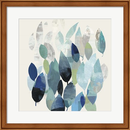 Framed Leaf Mural I Print