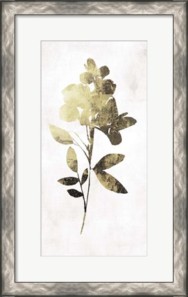 Framed Gold Botanical I Print