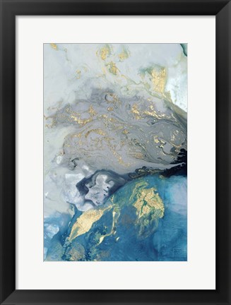 Framed Ocean Splash I Print