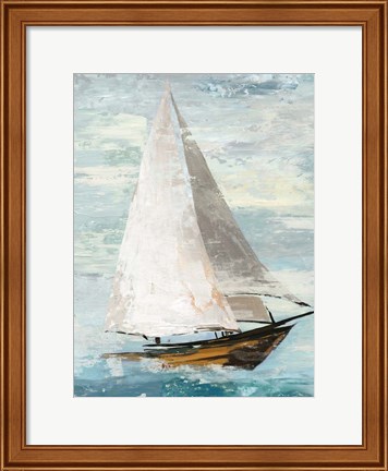 Framed Quiet Boats II Print