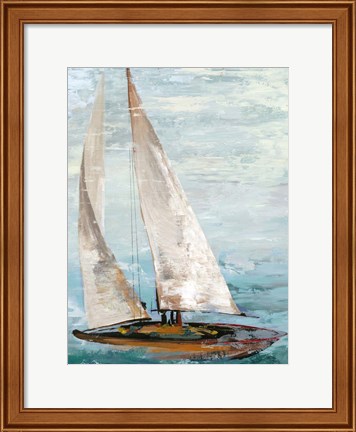 Framed Quiet Boats III Print
