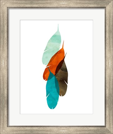 Framed Mod Feathers Print