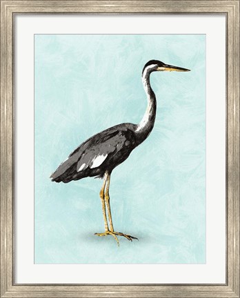 Framed Seashore Bird I Print