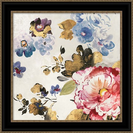 Framed French Flower II Print