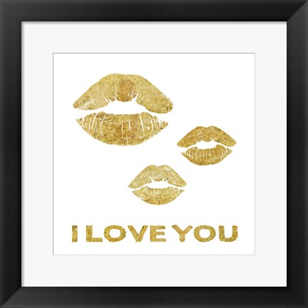 Framed Lip Love Print