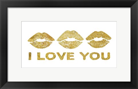 Framed Lip Love 3 Print