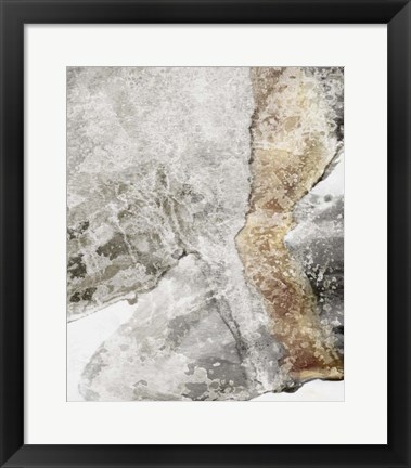 Framed Scattered Rocks II Print
