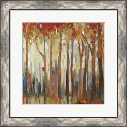 Framed Marble Forest II Print