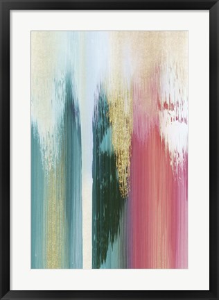 Framed Multicolor Streak Print
