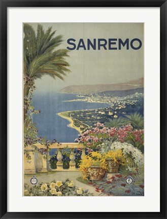 Framed San Remo Print