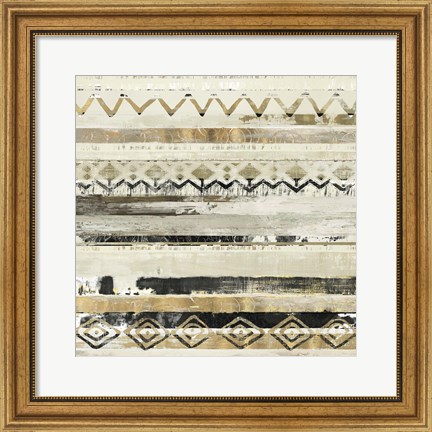 Framed African Patchwork II Print