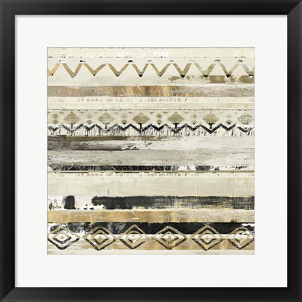 Framed African Patchwork II Print