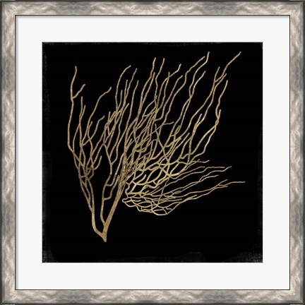 Framed Gold Coral I Print