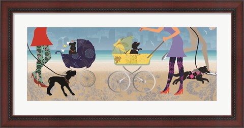 Framed Stroller Dogs II Print