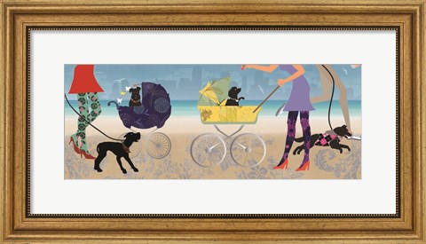 Framed Stroller Dogs II Print